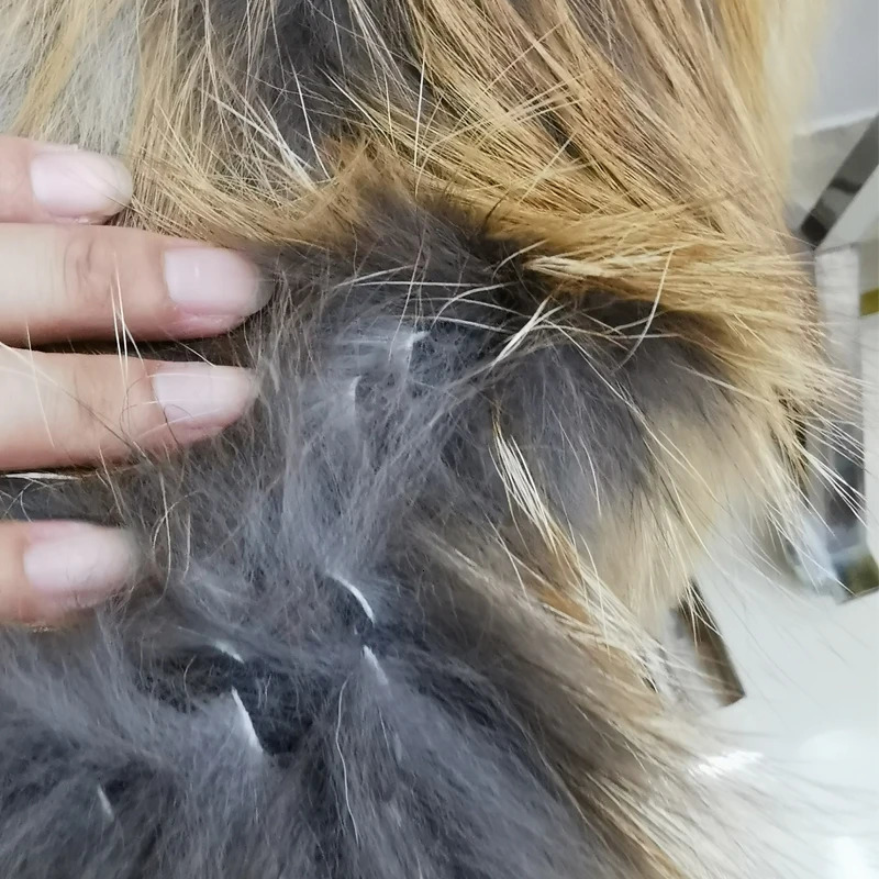 Womens fox fur coat natural fur red fox woven coat winter womens jacket length 60cm can be customized 240105