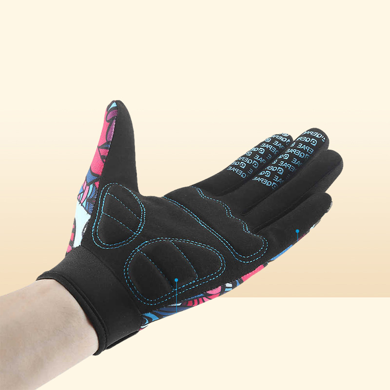 Cycling Gloves MTB Cycling Gloves Men Women Full Finger Bicycor Sn Shockproof Motorcycle Mitten Winter Warm Bike Outdoor Sport Glove T221019