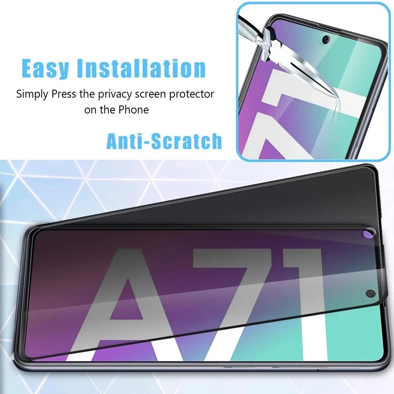 Full Cover Privacy Anti Spy Tempered Glass Screen Protector For Samsung S23 FE S24 Plus Ultra A15 A35 A55 A05 A05S A14 A24 A34 A54 A04 A13 A23 A33 A53
