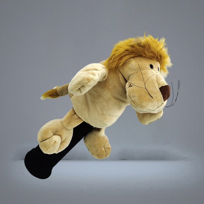 Cartoon Lion Golf Driver Headcover 460cc Animal Head Cover Golf Club Accessories 2 Colors Mascot Novelty Cute Gift 220722