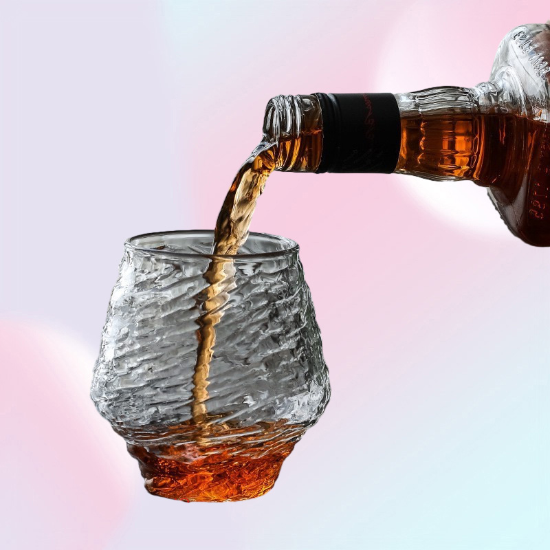 Japanese Hazy Air Wine Glass Falling Whiskey Tumbler Hammer Pattern Whisky Cup XO y Drinking Glasses Wineglass 2205056920775299u