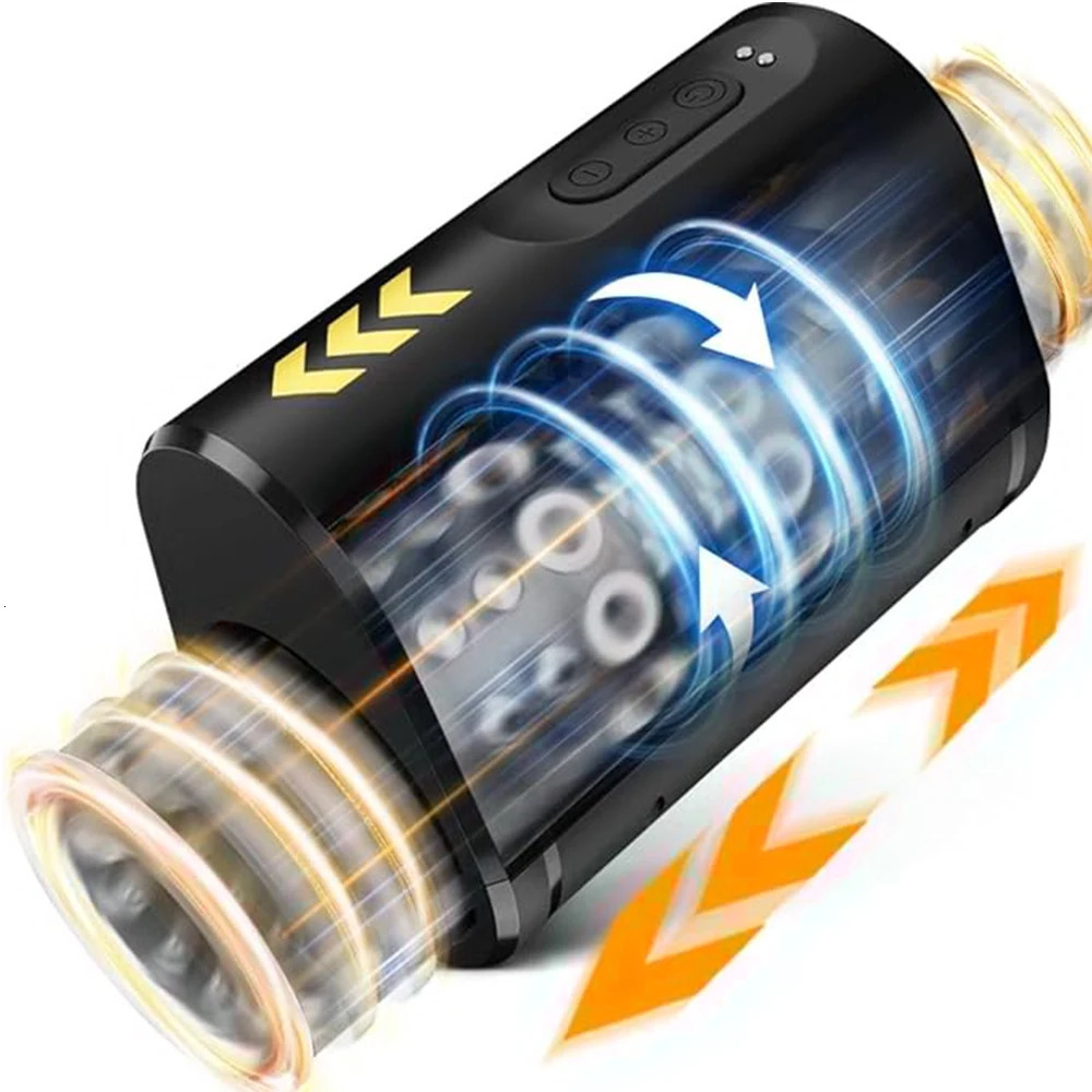 Automatic Masturbator for Men Piston Telescopic Rotation Masturbation Cup Open-ended Silicone Adult Supplies Sex Toy for Men 240105