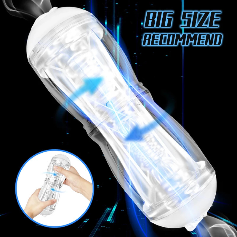 Male Masturbators for Men Vaginas Vacuum Penis Massage Pump Pocket Twisting Large Blowjob Masturbation Cup Sex Toys For Adult 18 240105
