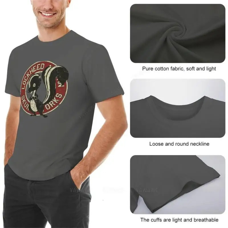 Skunk Works ADP 1943 T-Shirt korean fashion plain t-shirt animal print shirt for boys mens funny t shirts 240106