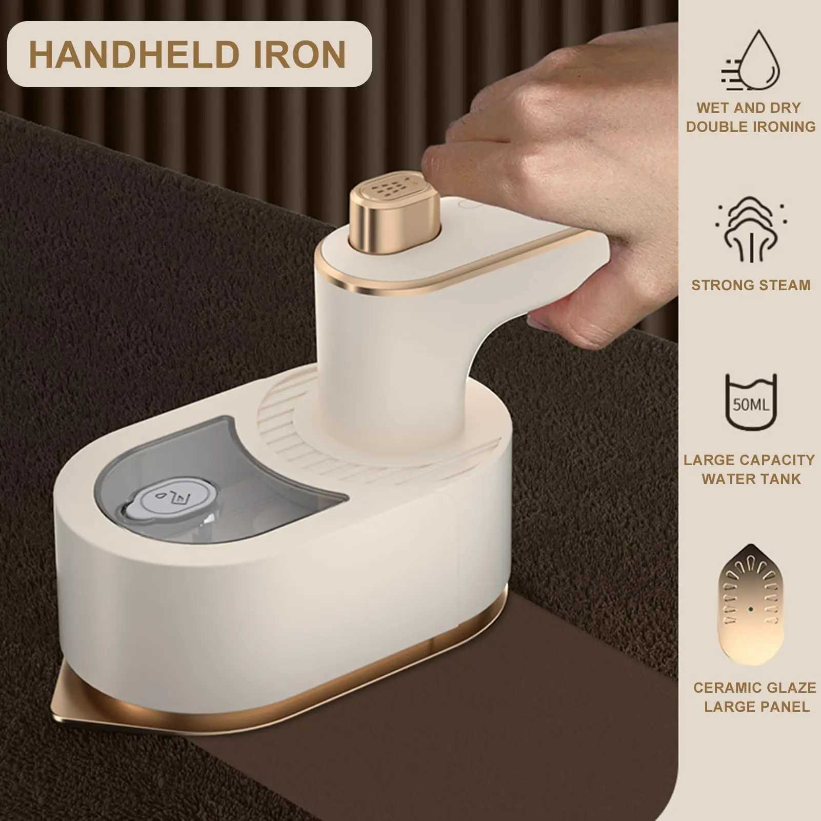 Other Health Appliances Mini Portable Compact and Foldable Garment Steamer Ironing Machine with 40W Power 50ML Water Tank for Home and Travel J240106