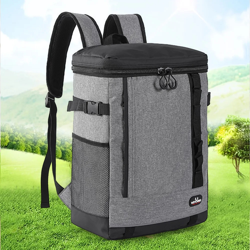 Thermal Backpack Waterproof Thickened Cooler Bag 20/24L Large Insulated Food Grade Family School Picnic Refrigerator Lunch Bag 240106