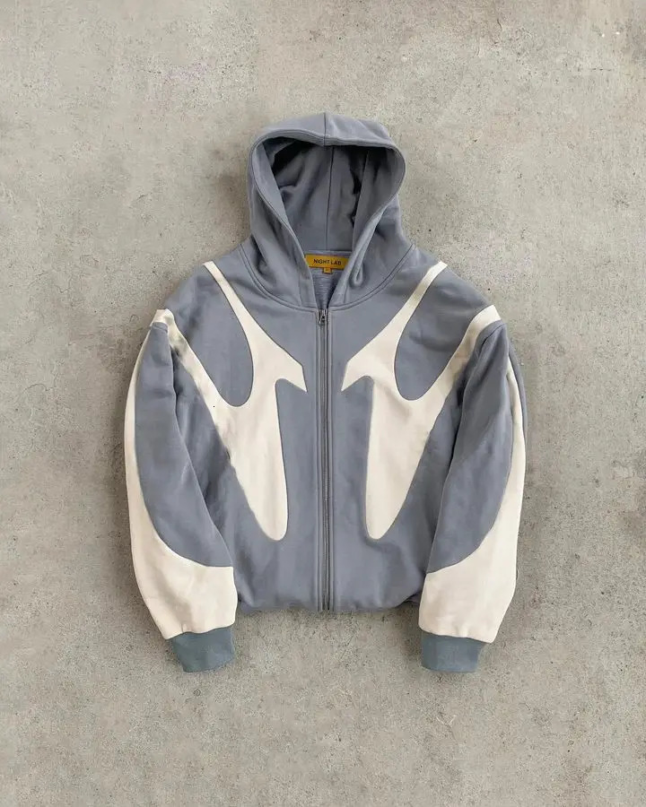 Hoodie Zipper Up Sweatshirt Womens Mens Harajuku Hip Hop Retro Oversized Hoodie Fashion Rock Gothic Jacket Coats 240106