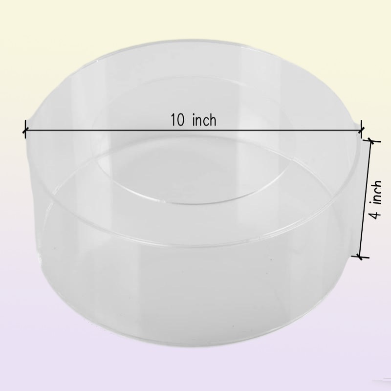 Bakeware Tools TX 152025cm Clear Acrylic Fillable Cake Stand Tillers Decoration For Baking Reusable RoundAcrylic Discs Topper