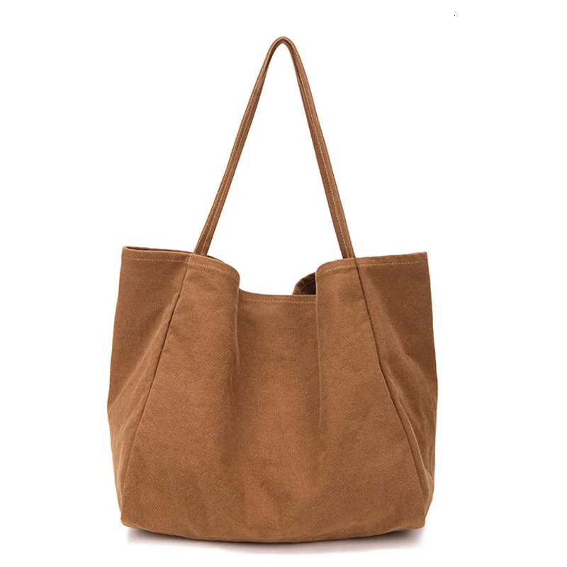 New Free Shipping Designer Bag Women Big Canvas Shopping Bag Reusable Soild Large Tote Grocery Handbag Eco Shopper Shoulder Bags Ladies Thick Cloth Pu