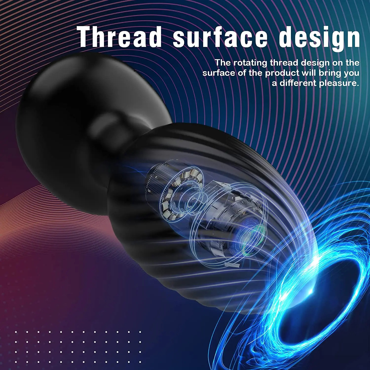 360 Rotation Vibrating Anal Plug 7 Speeds Remote Control Butt Plug Vibrator Prostate Massage Anus Sex Toys For Men Women Adult 240105