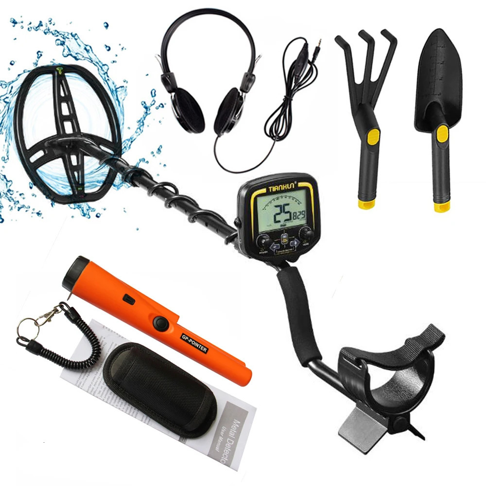 Professional Gold Metal Detector TX-850 High Sensitivity Treasure Hunter TX 850L Pinpointer Waterproof Coil Super Stable Modes 240105