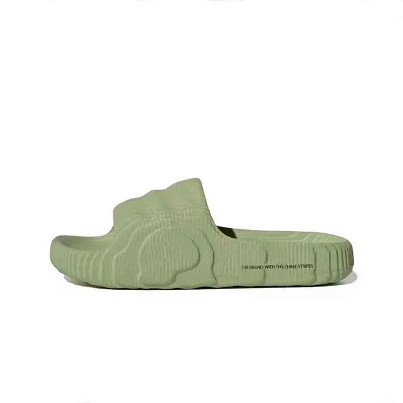 2024 Men Women Adilette 22 Slides Designer Slippers Magic Lime Desert Sand Sandals Green Glow Orange Back Grey Beach Shoes Outdoor Mens Slipper
