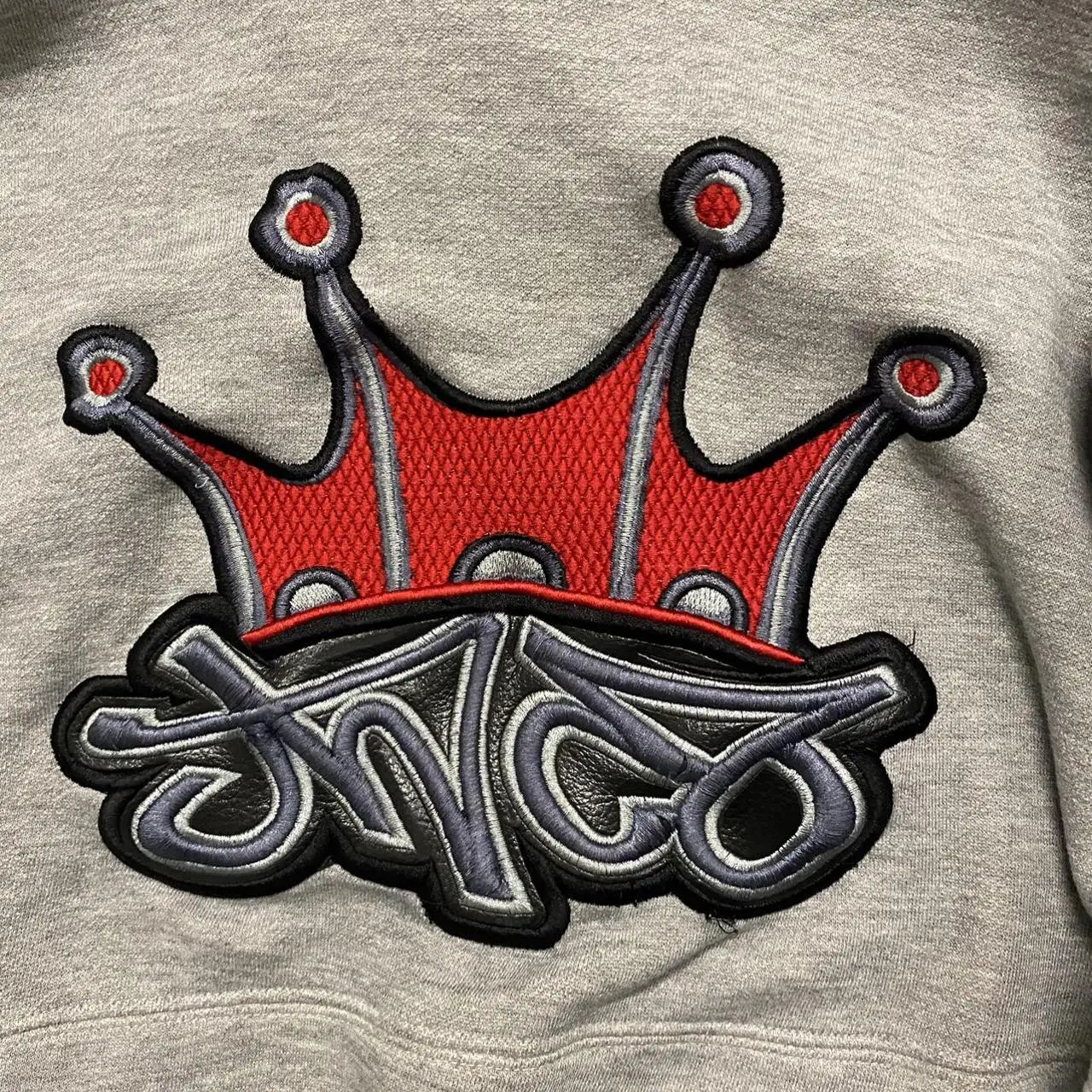 JNCO Hoodie Sweatshirt Y2K Hip Hop Retro JNCO Crown Embroidery Oversized Hoodie Men Women Harajuku Goth Pullover Hoodie Clothes 240106