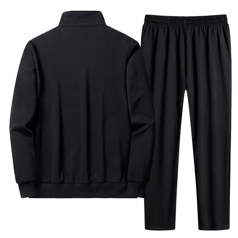 Male Tracksuit Jacket Men Set Large Size 6XL 7XL 8XL Fashion Autumn Winter Homme Suit Sweatshirt Sweatpants Men's Set 240106