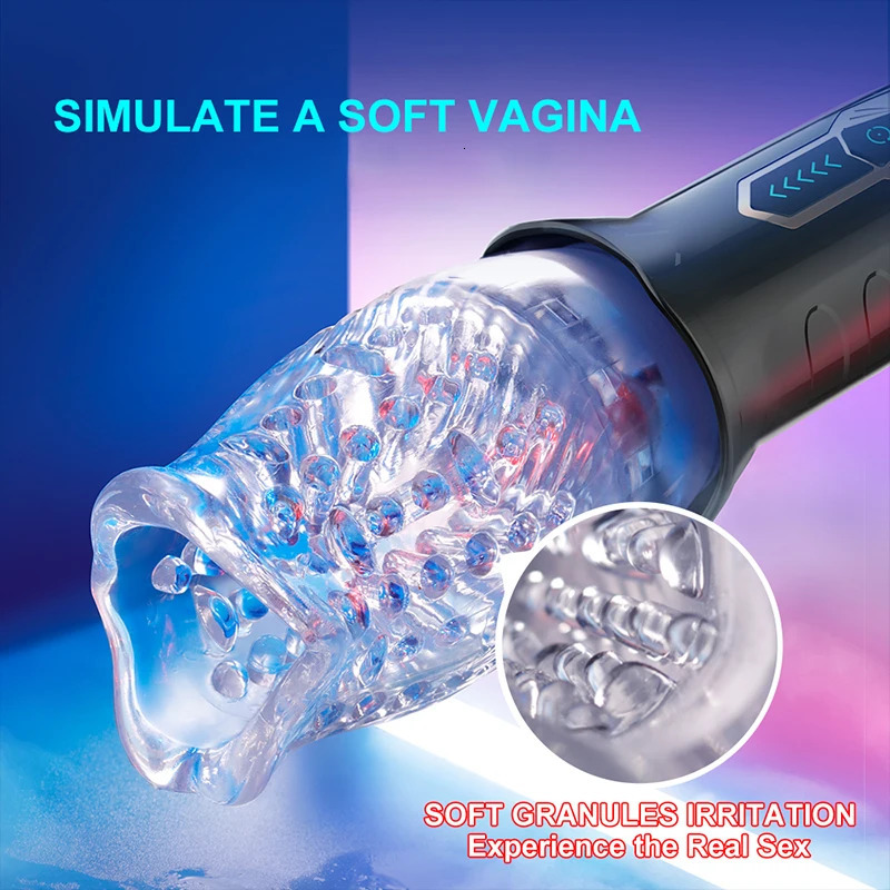 Rotating Sucking Masturbator for Men Male Adult Endurance Exercise Sex Toy Real Vagina Masturbation Penis Massage Glans Vibrator 240105