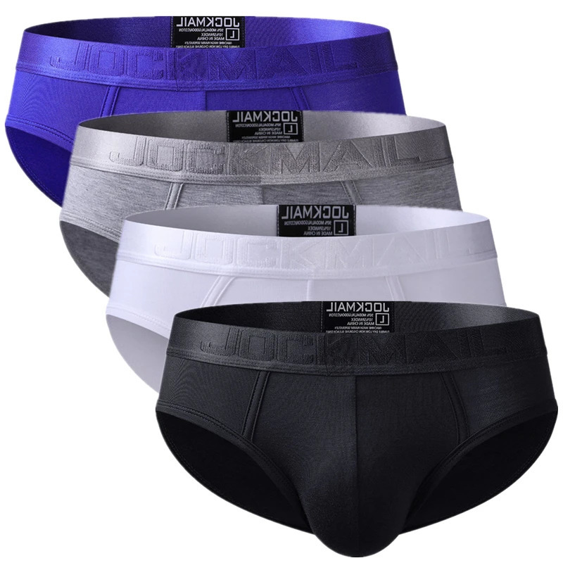 4PCSLot Briefs Men Bikini Male Underwear Slip Hombre Calzoncillos Cuecas Underpants breathable bamboo JM358 240105