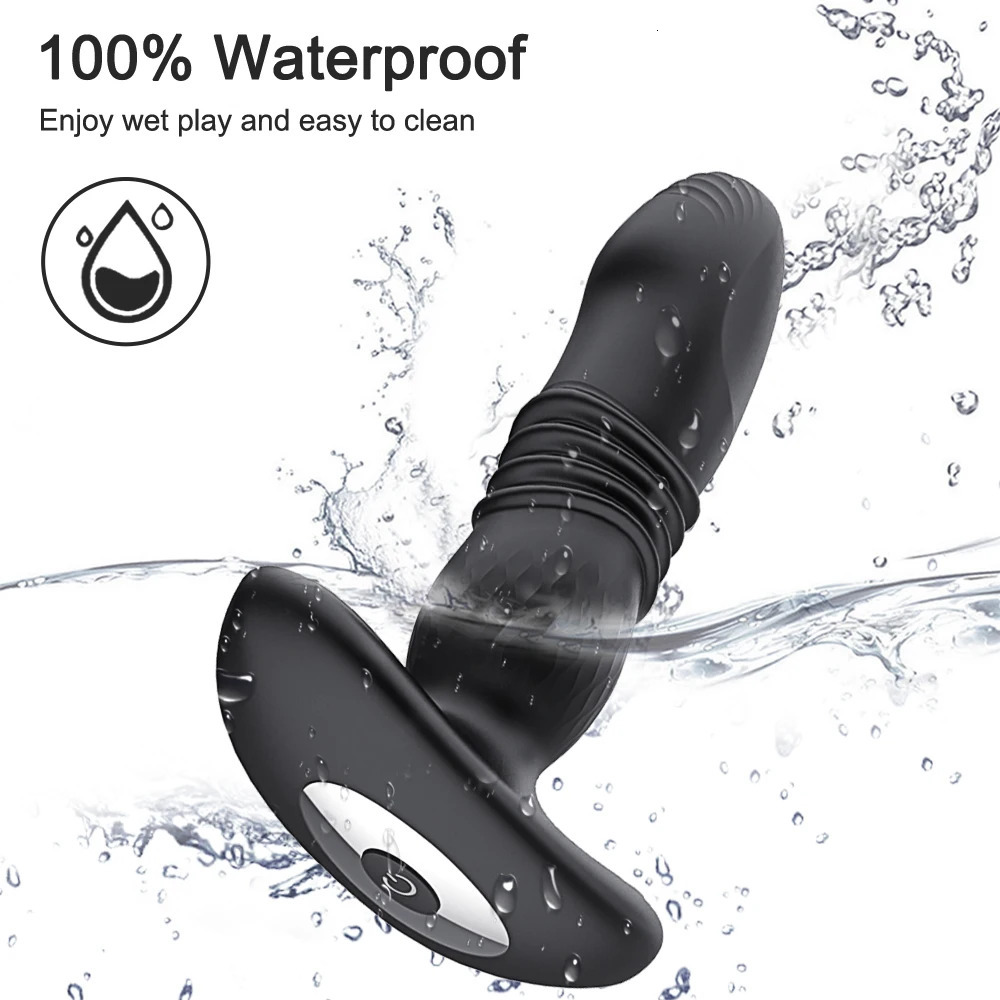 Thrusting Anal Vibrator Vibrating Butt Plug Sex Toys for Women Wireless Remote Anal Dildo Buttplug Prostate Massager for Men 240105