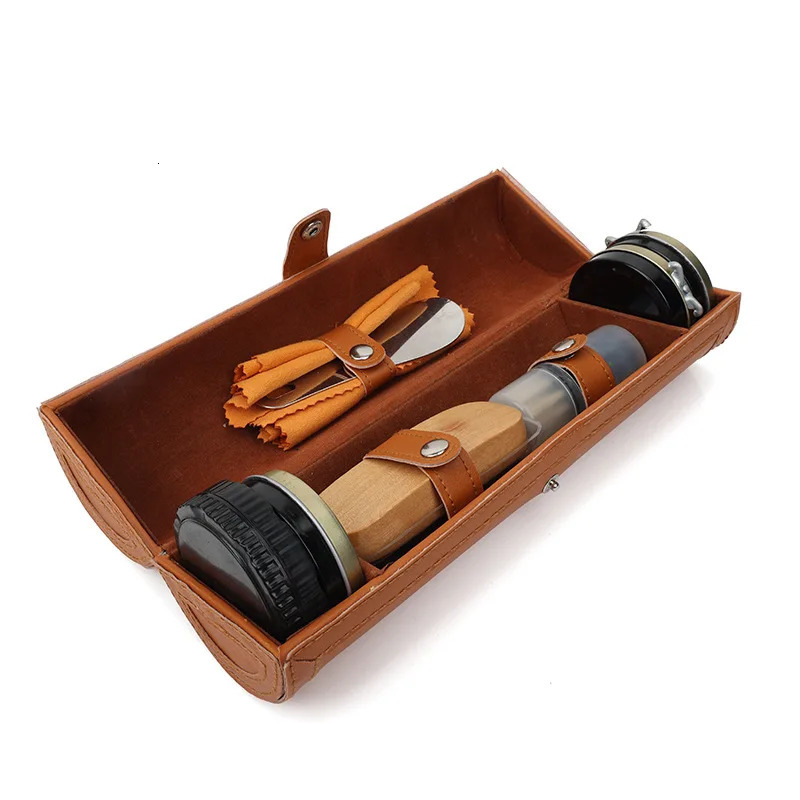 Shoe Oil Set BarrelLeather Care Set Genuine Leather Care Oil Black Shoe Brush Set Shoe Polishing Set Shoe Protection Set 240106