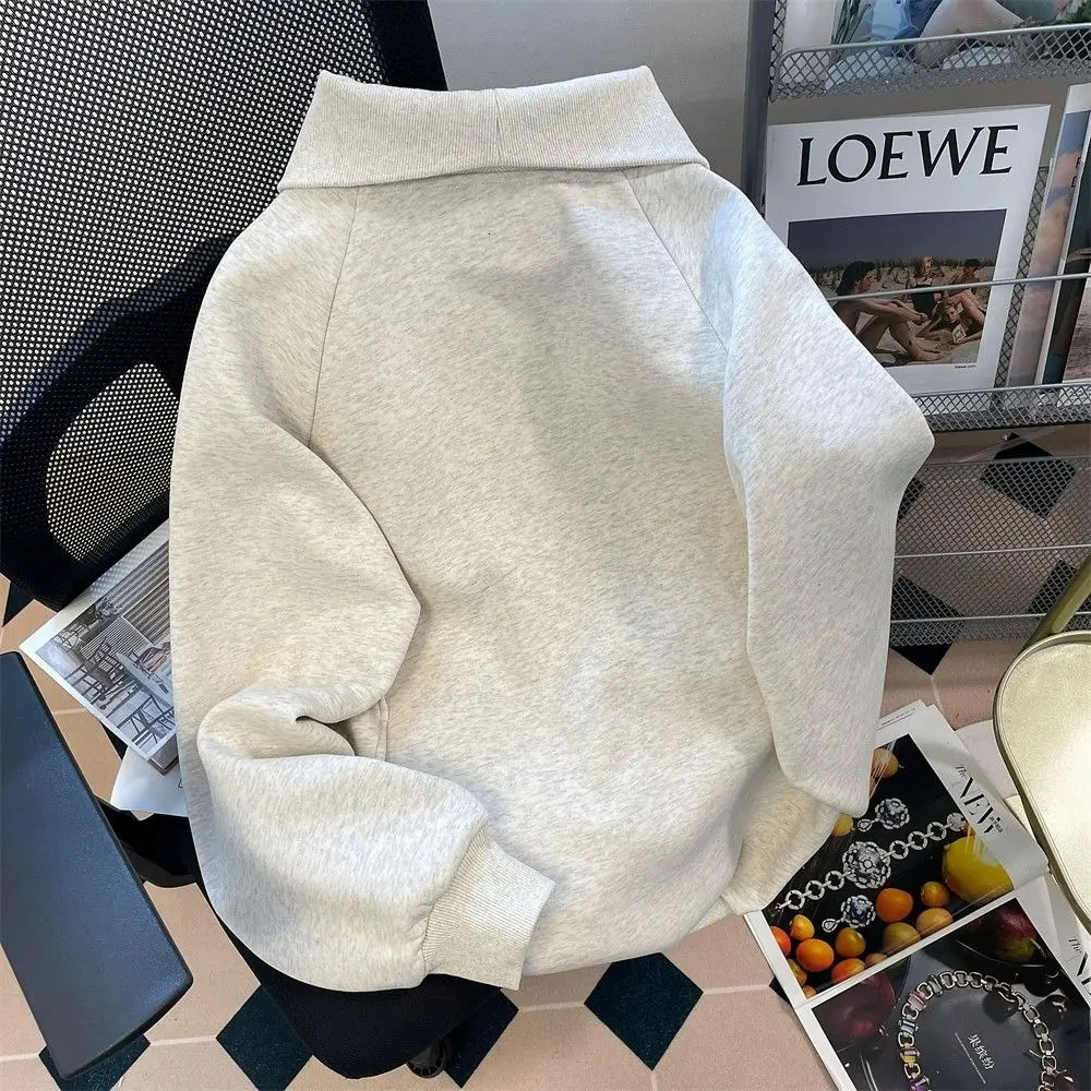 Winter Korean simple retro print men hoodie American fashion street y2k couple personality hip hop casual warm sports hoodie top 240106