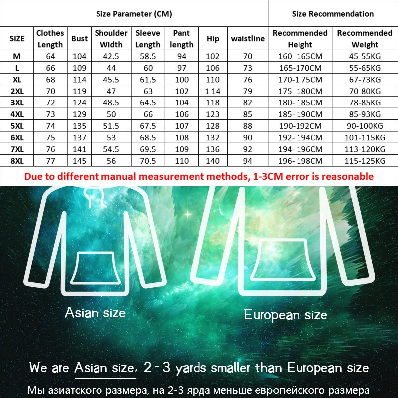 Male Tracksuit Jacket Men Set Large Size 6XL 7XL 8XL Fashion Autumn Winter Homme Suit Sweatshirt Sweatpants Men's Set 240106