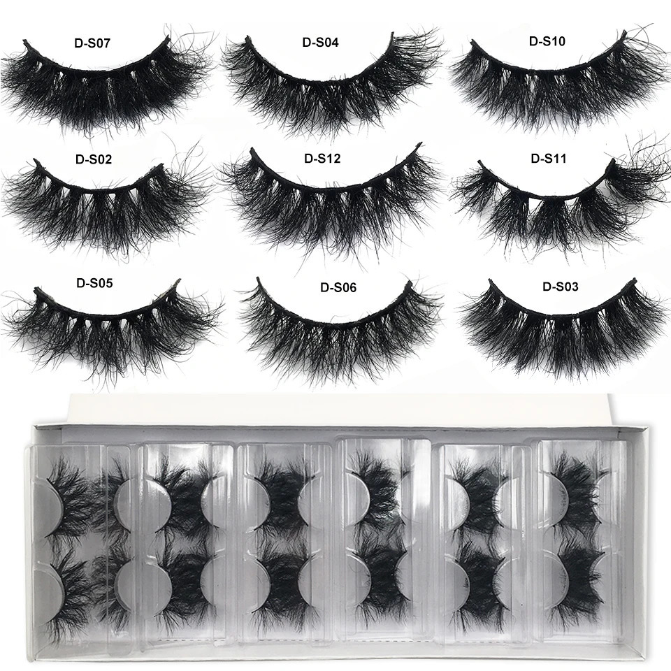 RED SIREN Mink Lashes Wholesale 51050 Pairs Fluffy Real Mink Hair Natural Eyelashes Wholesale Short Wispy Mink Eyelashes Bulk 240105