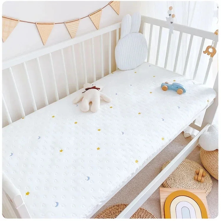 Baby Bassinet Sheet 100x60cm Cotton Crib Sheets Fitted Mattress Cover Carrycot Bedding Bed Linen 240106
