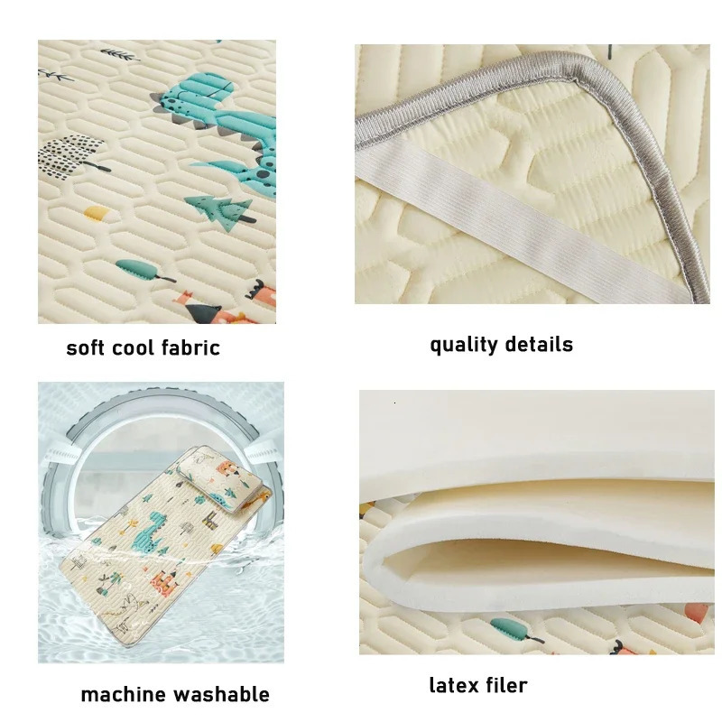 Crib Bedding Set Sheets Pillow Case Mattress Cover Protector Baby Bed Sheet Toddler Kids Cooling 70X150 cm 240106