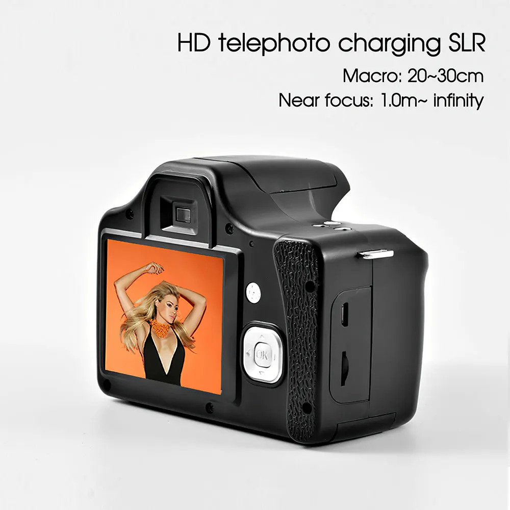 DSLR Camera 18X Medium Telepo Digital Camcorder Full HD 30 Inch display Electronic Antishake for Pography Video Shooting 240106
