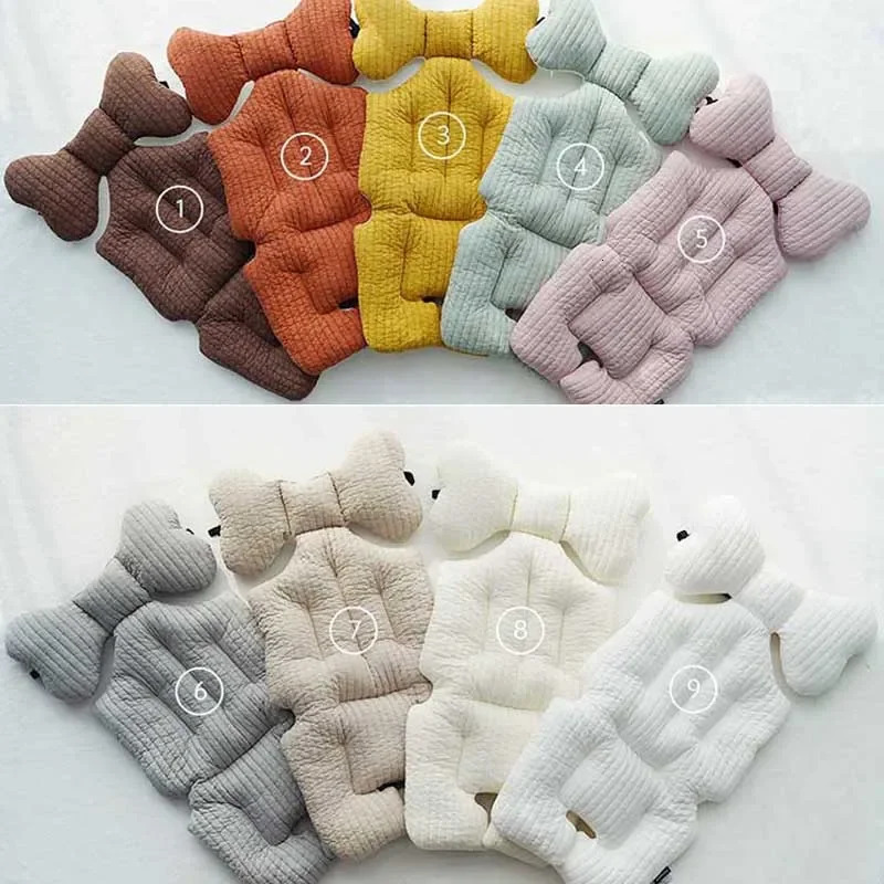 Cotton Infant Child Cart Mattress Pad Mat Baby Stroller Liner Accessories for Kid Car Seat Cushion Multi Color 240106
