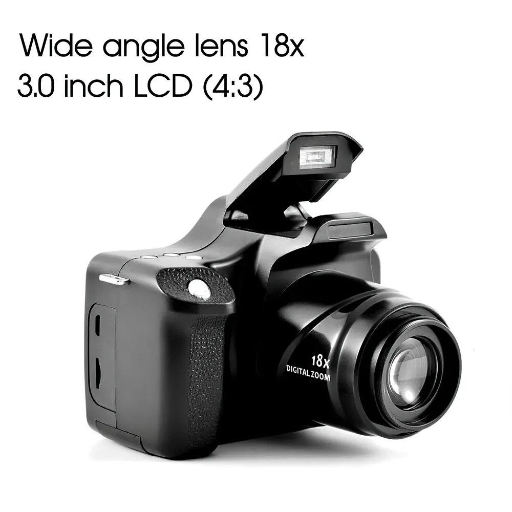 DSLR Camera 18X Medium Telepo Digital Camcorder Full HD 30 Inch display Electronic Antishake for Pography Video Shooting 240106