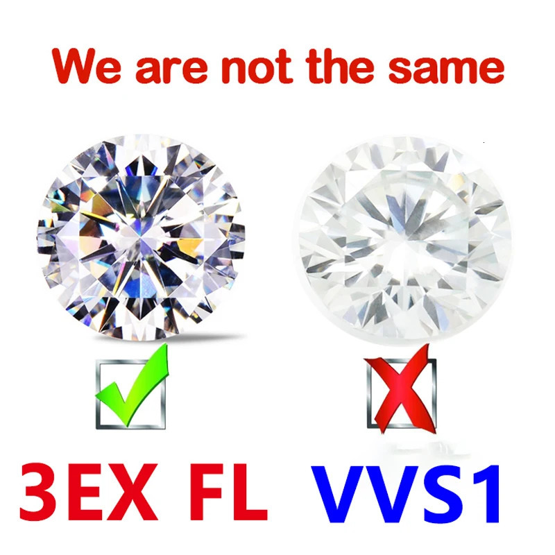 3EX FL Cut Real D Color Rare Diamond Loose Stone with GRA Top Quality Clarity 240106