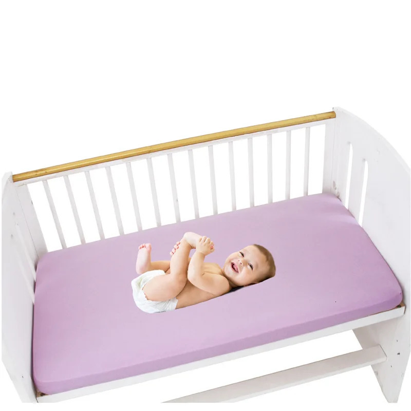 12060cm Baby Fitted Sheets Cotton Stars Animals Crib Mattress Children's Bed Cover For born Bassinet Cradle Sheet Beding 240106