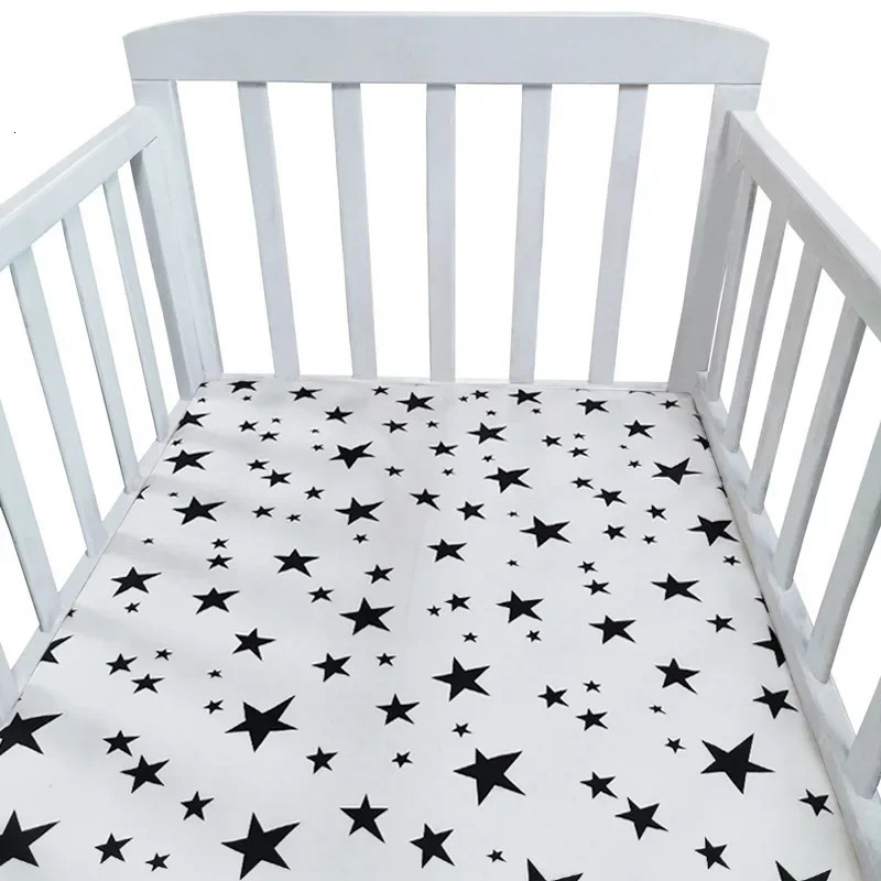 Crib Sheets 140X70cm Cotton Baby for Boys Cot Bed Mattress Cover Protector Infant Toddler Girls Bedding Set 240106