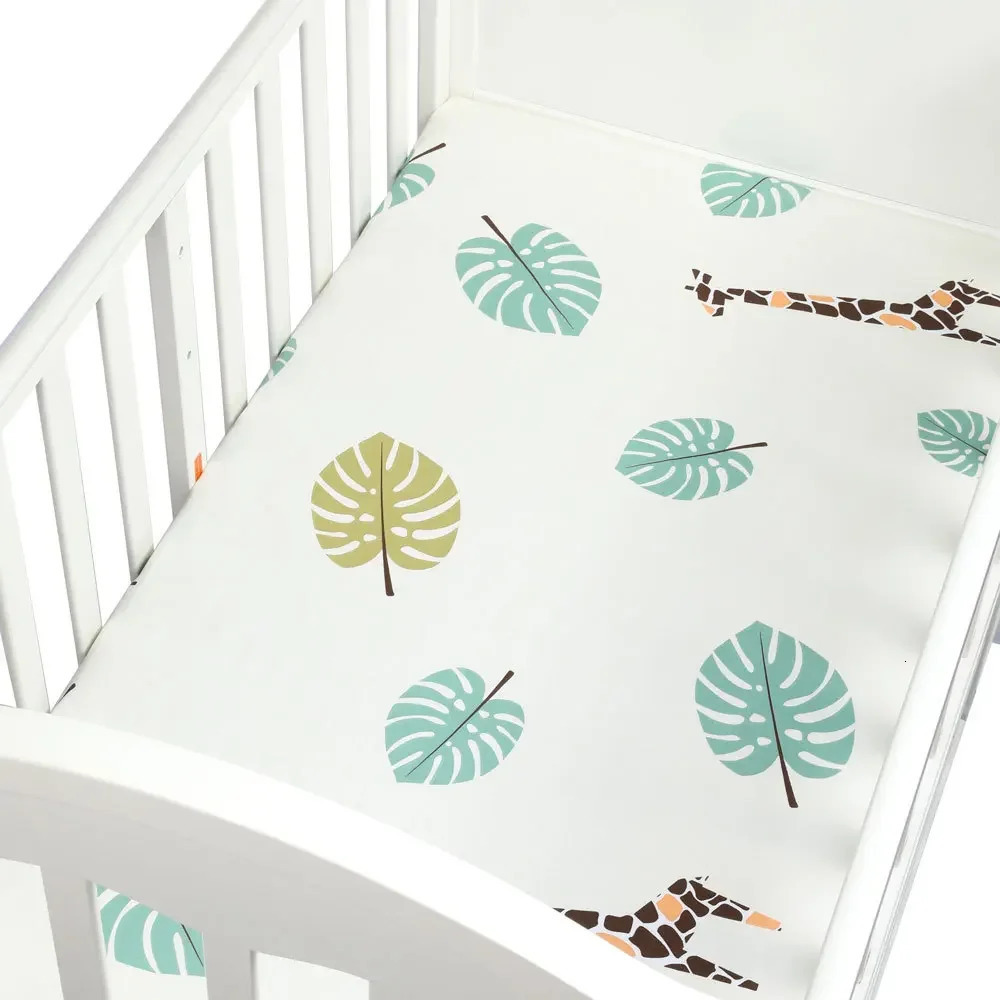 Baby Sheets Mattress Cover Crib Bedding Set Fitted 100 Cotton Cot Bedspread born Bed 13070 Cm 240106