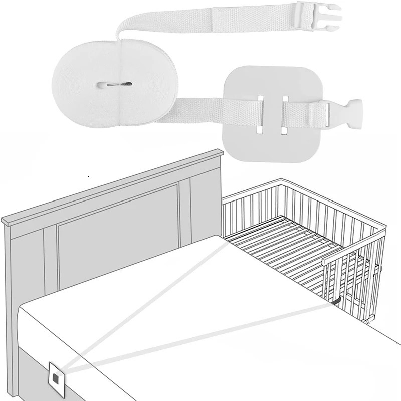 Bed Connector Mattress Strap Belt Sheet Baby Fixing Fasteners Holder Crib Bridge Ropes Straps Twin Connecting Fixation 240106