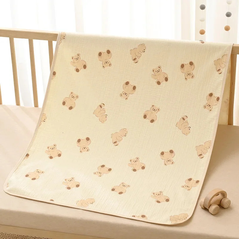 Baby Bed Sheets for Crib Waterproof Wetting Pads Washable Kids Toddler Potty Training Pad Mat 120x60cm 240106