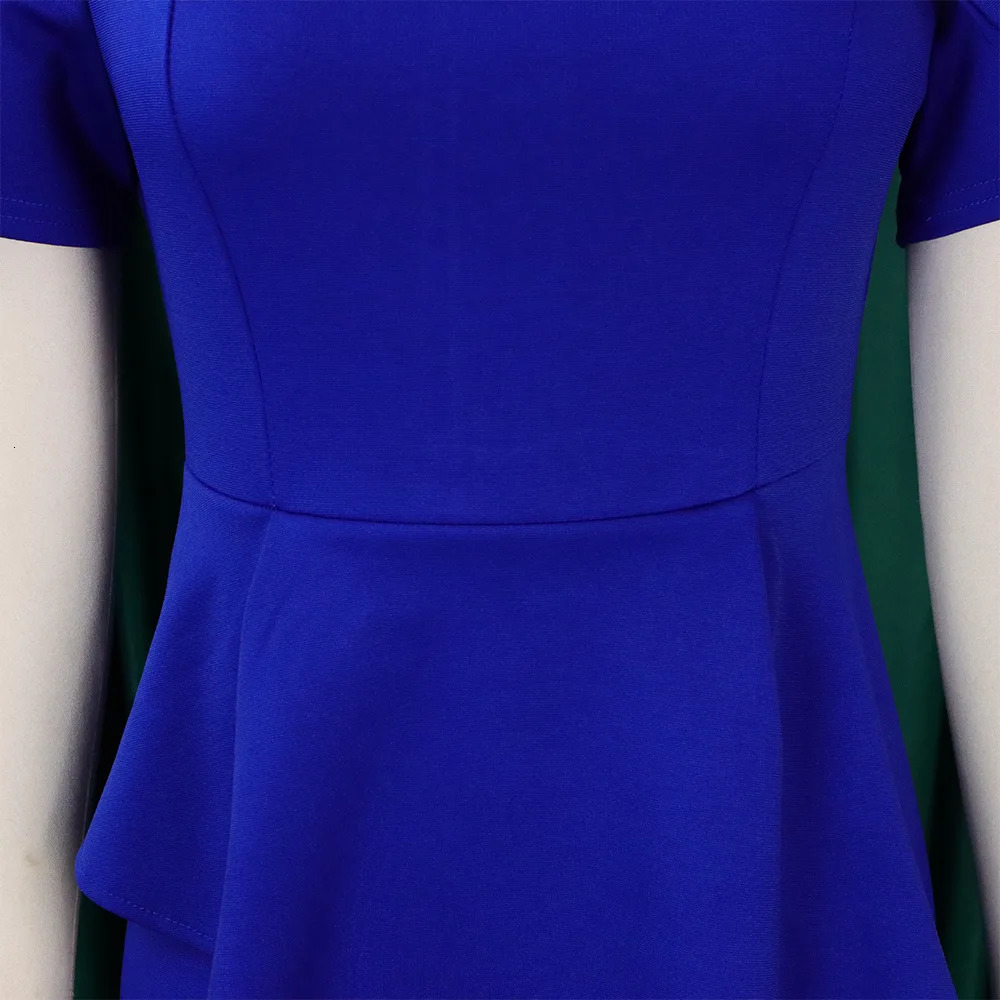 Elegant Bodycon Dresses for Women Asymmetric Collar Short Sleeve Sheath Package Hips Mid Calf Professional Ladies Business Dress 240106