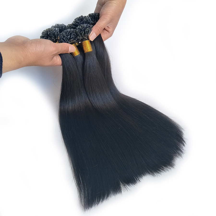 ALI MAGIC U Tip Hair Extensions Fusion Hair Blonde Color 100g/lot 1g/strand Keratin Glue Beads Prebonded Human Hair Extensiones 14-28inch