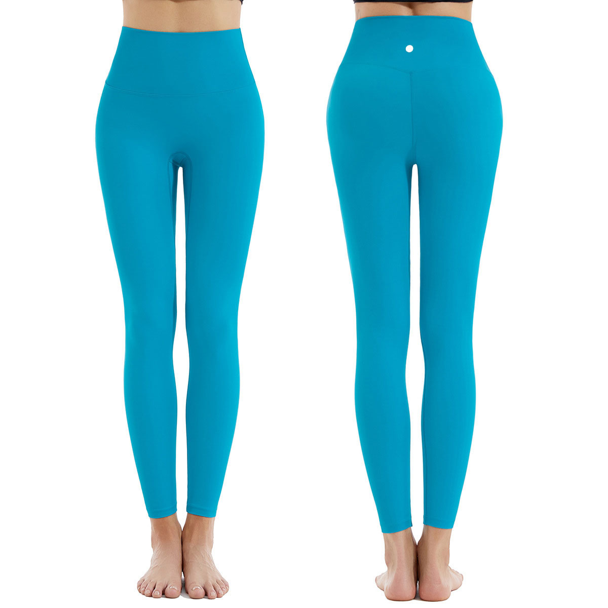 LL Naked Yoga Pants Women's High Waist Hip Fitness Pants Running Training Quick -drying Sports Tight Pants