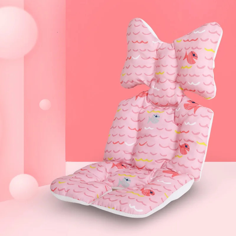 Infant Child Cart Mattress Cotton Pad Mat Kids Carriage Pram Accessories Stroller Liner for Baby Car Seat Cushion Multi Color 240106