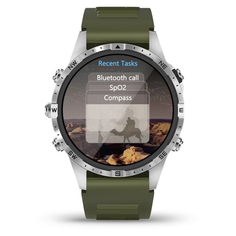 Smart Watch LCD 1.6inch Round Screen S45 Wateproof Full screen touch Magnetic Charging Long endurance For Android5.1+ IOS9.0+HarmonyOs Monitor Multili