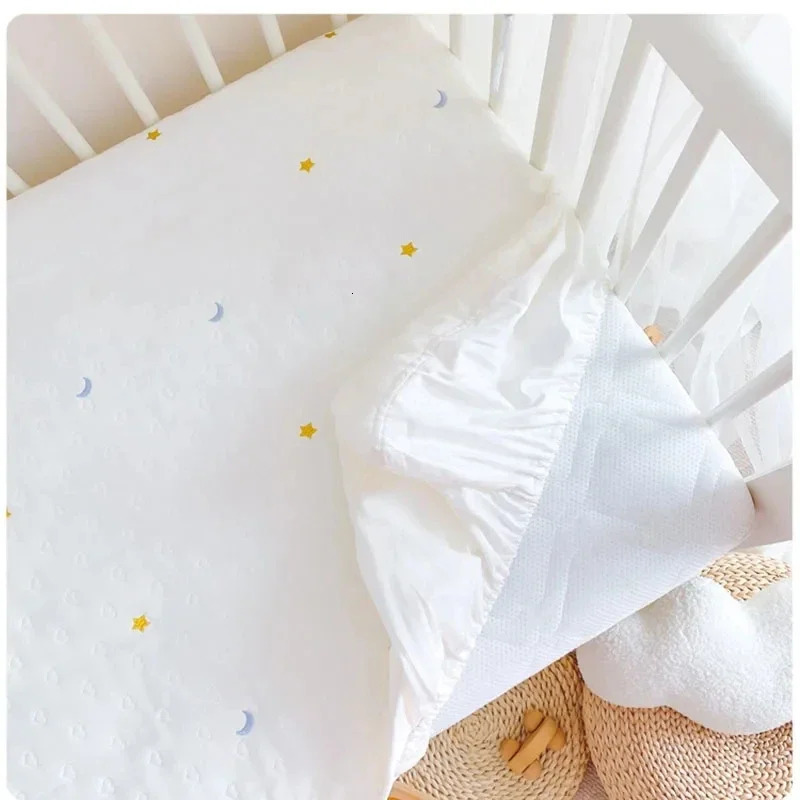 Baby Bassinet Sheet 100x60cm Cotton Crib Sheets Fitted Mattress Cover Carrycot Bedding Bed Linen 240106