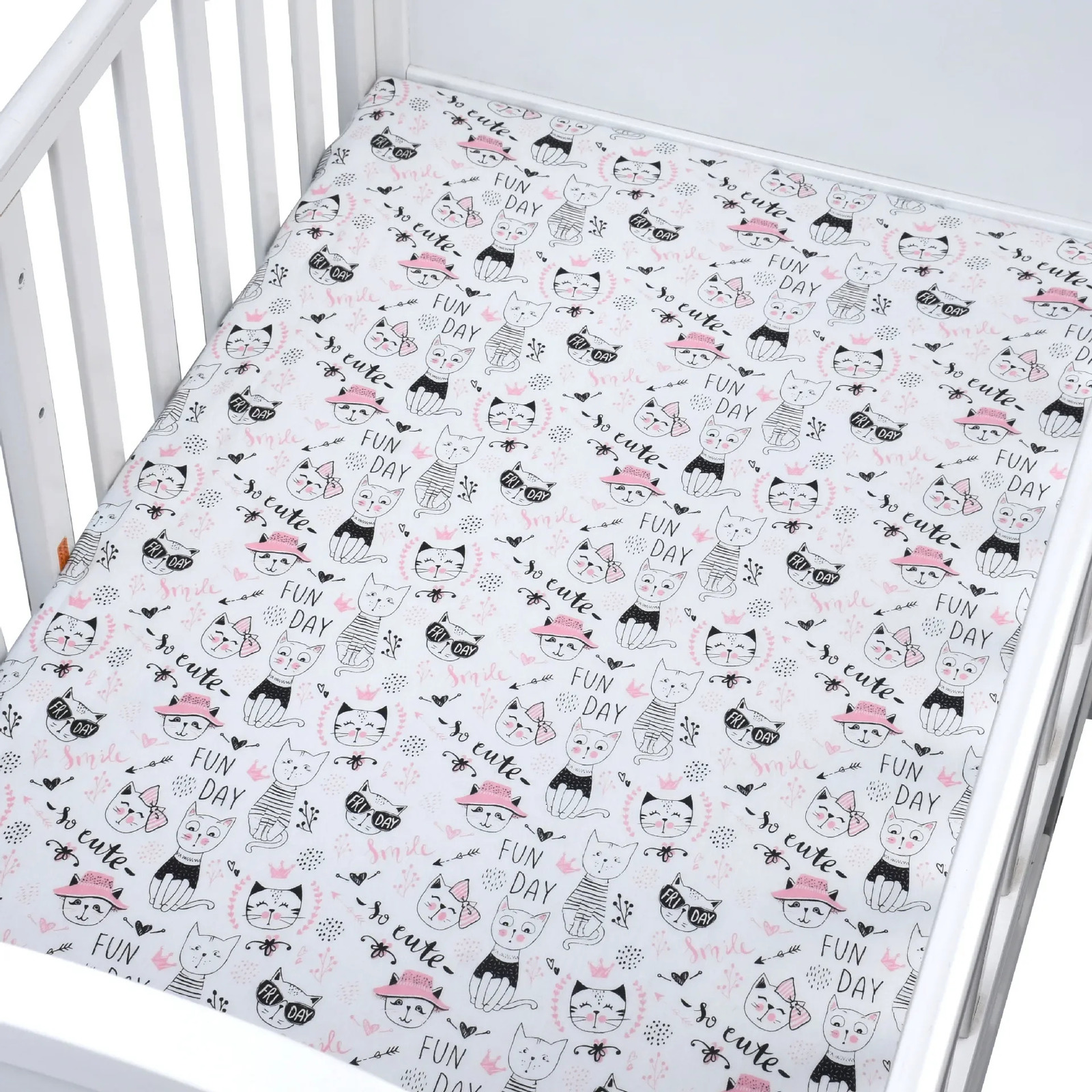 born Crib Sheet 100 Cotton Infant Baby Bed Knitted Fitted Sheets Boys Girls bedding set Cot Clothes 13070cm 240106