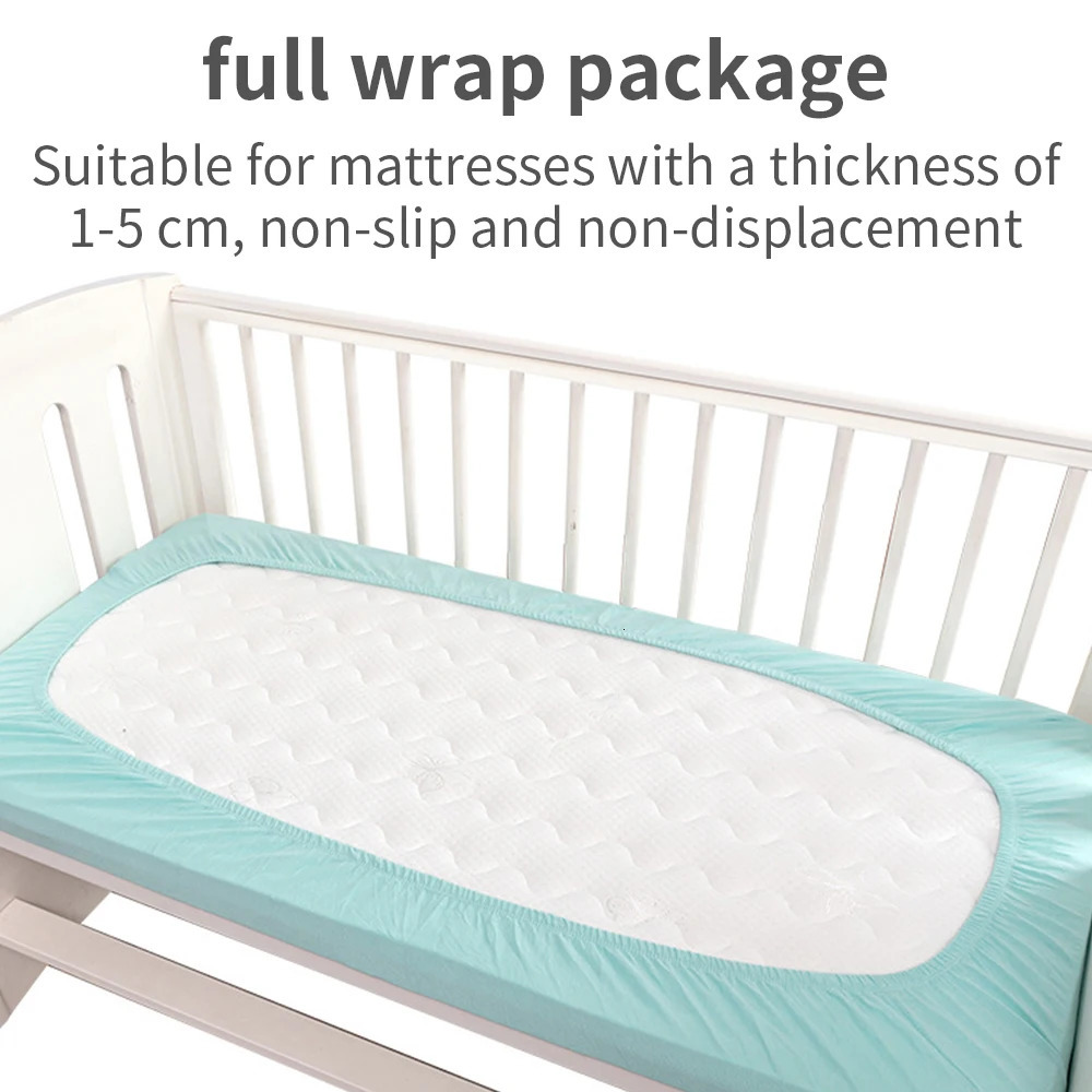 12060cm Baby Fitted Sheets Cotton Stars Animals Crib Mattress Children's Bed Cover For born Bassinet Cradle Sheet Beding 240106