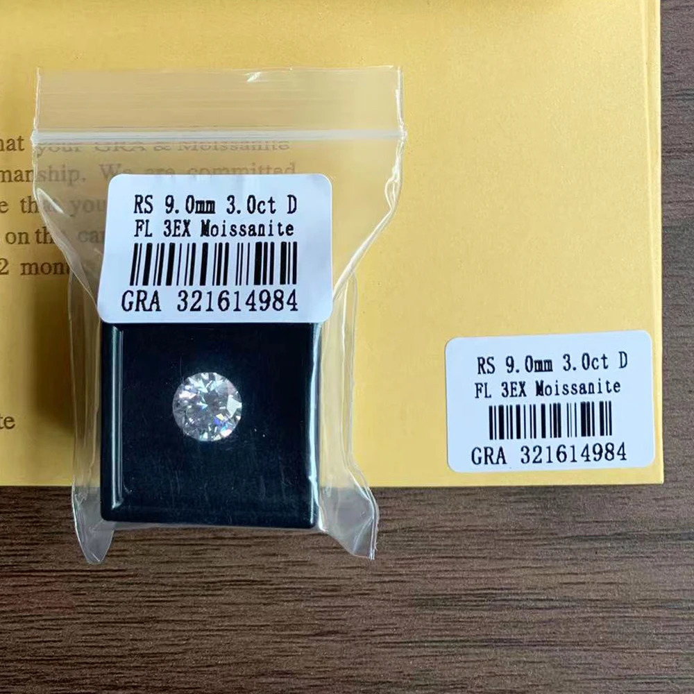 3EX FL Cut Real D Color Rare Diamond Loose Stone with GRA Top Quality Clarity 240106
