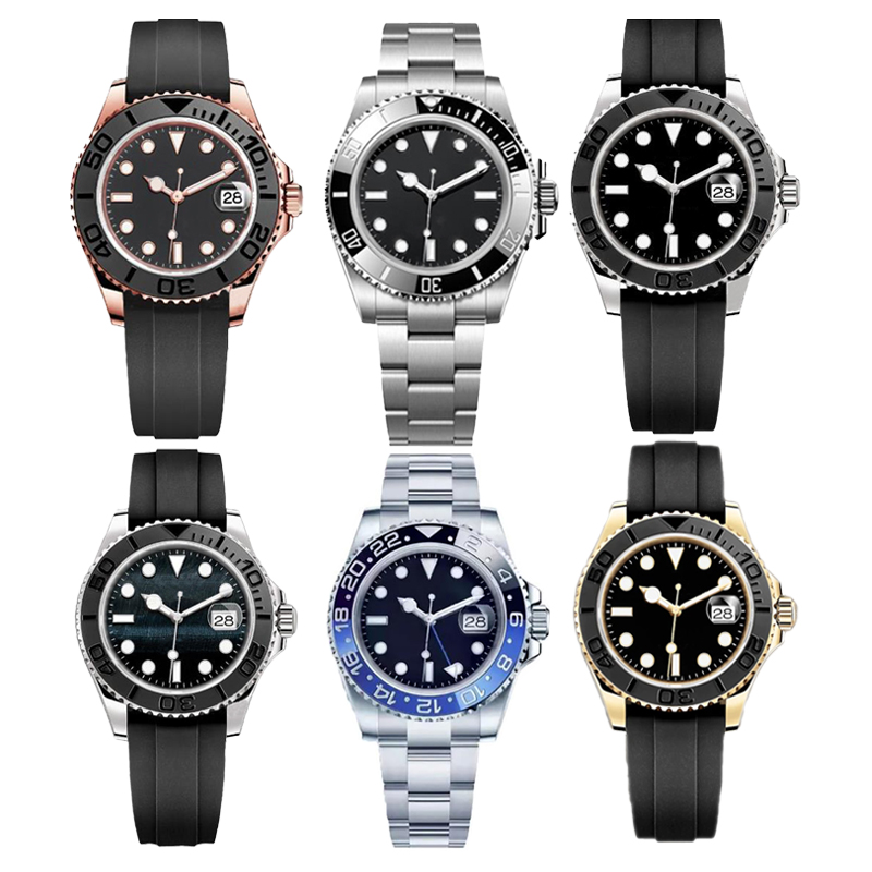 Fully automatic mechanical men's watch sports designer watch men's high-quality 40mm 904L stainless steel ceramic ring waterproof watch aaa box sapphire luxury watch