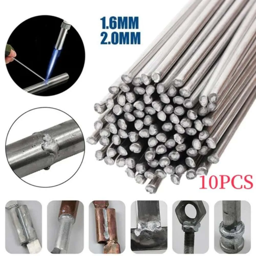 Solder 10PCS No Temperature Aluminum Cored New Wire Low Welding Rod Bars Flux Powder Tin Need For Soldering Jxxiv