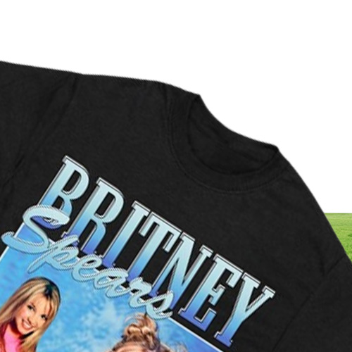 Spears beautiful photo Men's Black T-shirt hipster casual tshirt men harajuku short sleeve tops tee