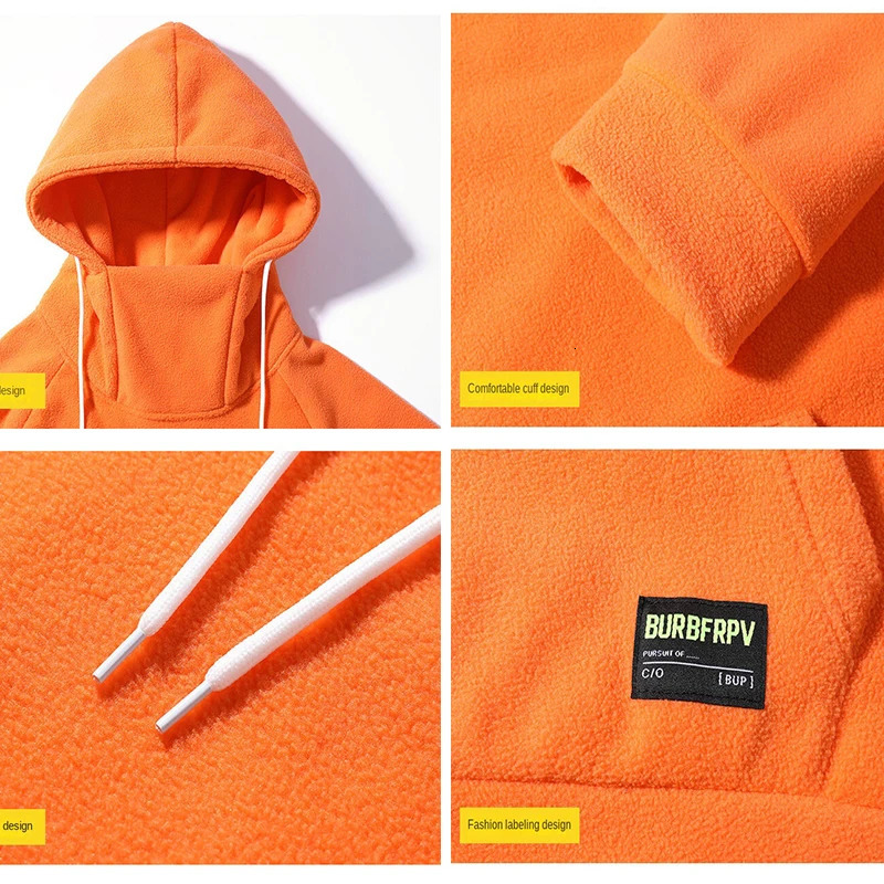 Spring and Autumn Hoodies Men Sports Fall/Winter Ins Loose Plus Velvet Harajuku Pullover Y2k Couple Fashion Joker Men 240106