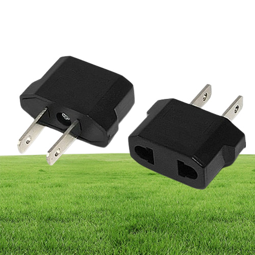 300PCS Universal European EU to US USA American Plug Converter Socket in Adapter Adaptor Travel Tomada de Parede Electrical Outlet